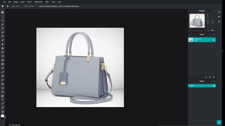 Pixlr free browser-based photo editor, works on any device